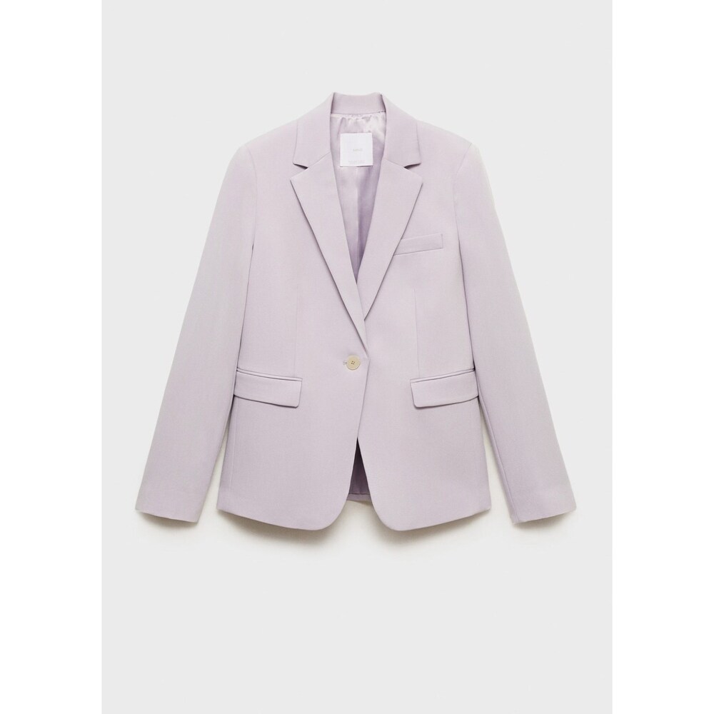 MANGO - Fitted suit blazer light/pastel purple - 2 - Woman